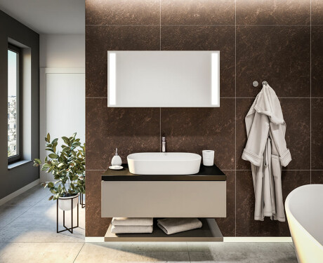 LED Illuminated Mirror Cabinet Sofia 100 x 50cm #10