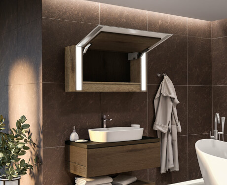 LED Illuminated Mirror Cabinet Sofia 100 x 50cm #11