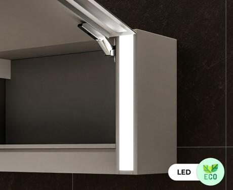 LED Illuminated Mirror Cabinet Sofia 100 x 50cm #7