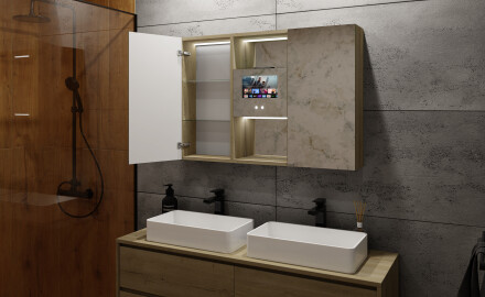 Bathroom LED Cabinet - Lisa 100 x 70cm