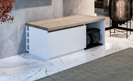 Shoe Cabinet With A Shoe Cleaner - Olivia 110 x 45cm