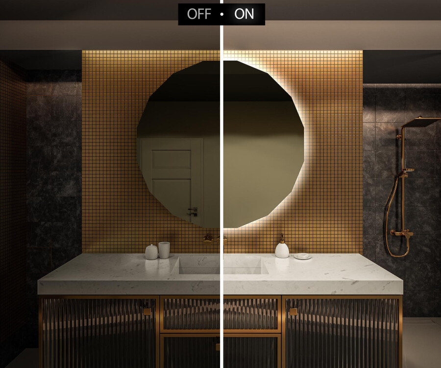 Artforma Backlit LED Bathroom Mirror L112