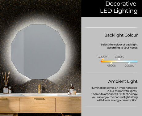 Backlit LED Bathroom Mirror L113 #5