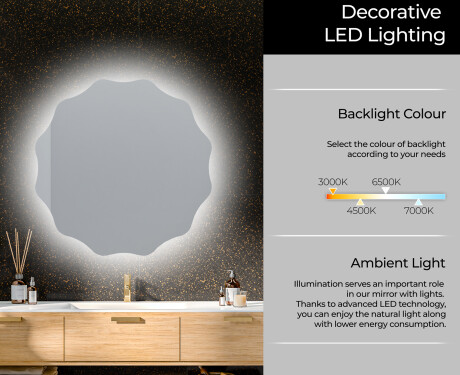 Backlit LED Bathroom Mirror L192 #5