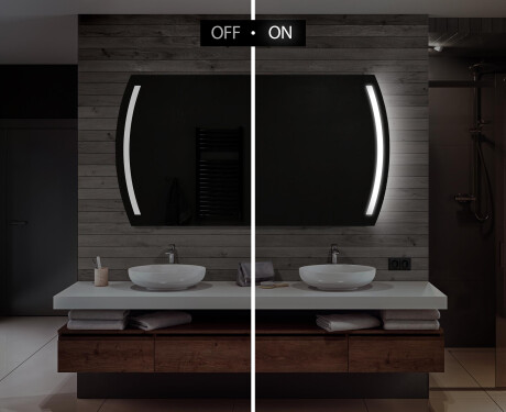 Designer Backlit LED Bathroom Mirror L67 #4