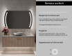 Designer Backlit LED Bathroom Mirror L67 #5