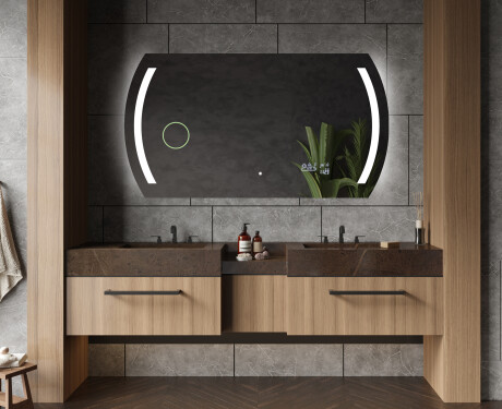 Designer Backlit LED Bathroom Mirror L67 #6