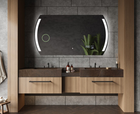 Designer Backlit LED Bathroom Mirror L68 #6