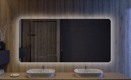 Designer Backlit LED Bathroom Mirror L60