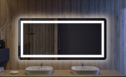 Designer Backlit LED Bathroom Mirror L63