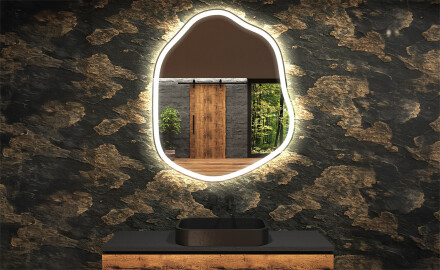 Irregular Mirror LED Lighted decorative design E222
