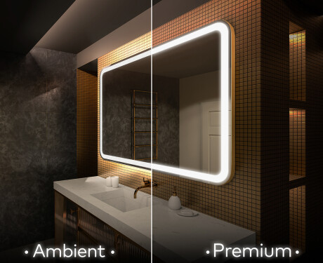 Designer Backlit LED Bathroom Mirror L141