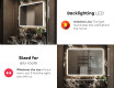 Designer Backlit LED Bathroom Mirror L141 #5