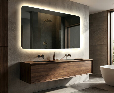 Designer Backlit LED Bathroom Mirror L142