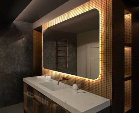 Designer Backlit LED Bathroom Mirror L142