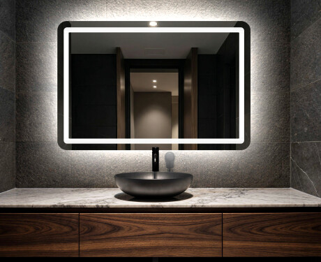 Designer Backlit LED Bathroom Mirror L143