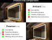 Designer Backlit LED Bathroom Mirror L143 #2