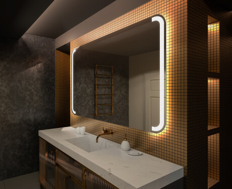 Designer Backlit LED Bathroom Mirror L144