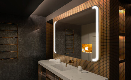 Designer Backlit LED Bathroom Mirror L144