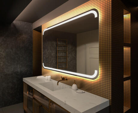 Designer Backlit LED Bathroom Mirror L145
