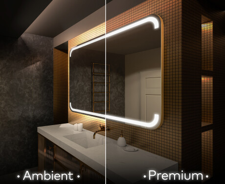 Designer Backlit LED Bathroom Mirror L145