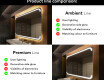 Designer Backlit LED Bathroom Mirror L145 #2