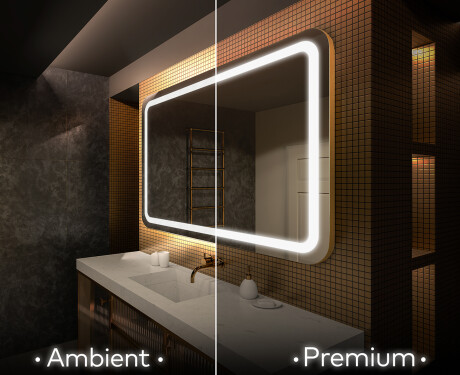 Designer Backlit LED Bathroom Mirror L147