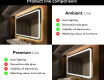 Designer Backlit LED Bathroom Mirror L147 #2