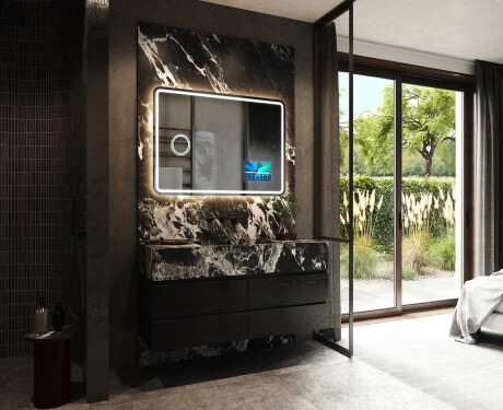 Designer Backlit LED Bathroom Mirror L147 #2