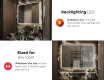 Designer Backlit LED Bathroom Mirror L147 #5
