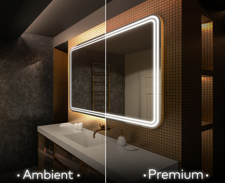 Designer Backlit LED Bathroom Mirror L148