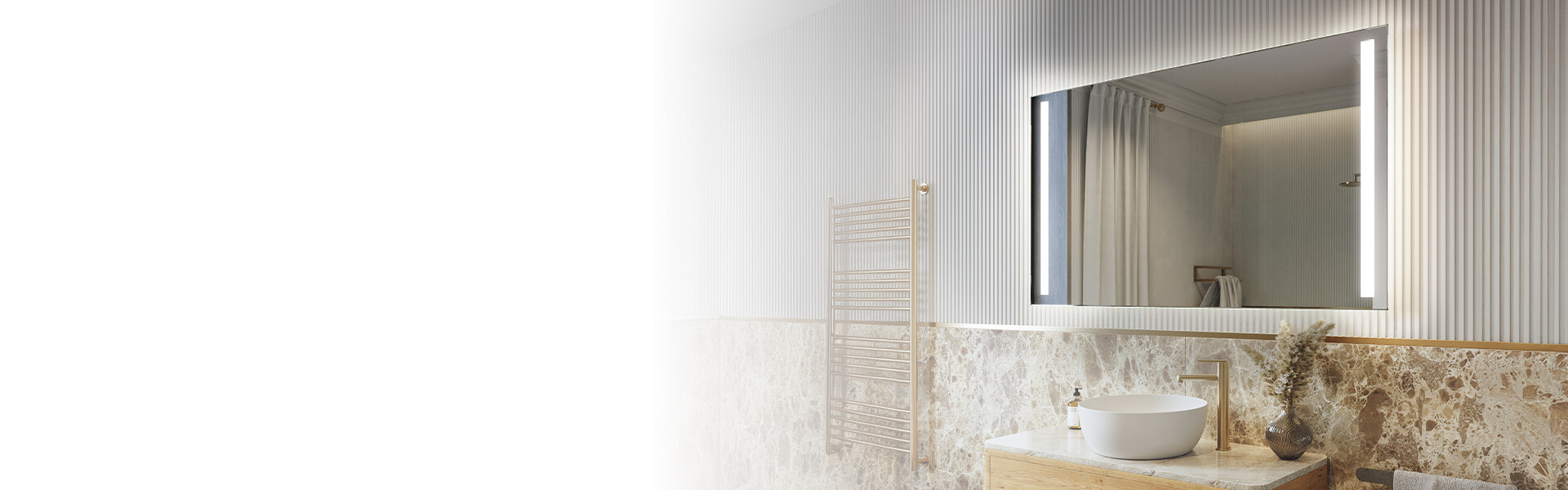 LED battery-powered mirrors